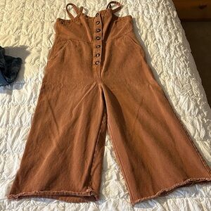 Wishlist Terracotta Jumpsuit with Button Details